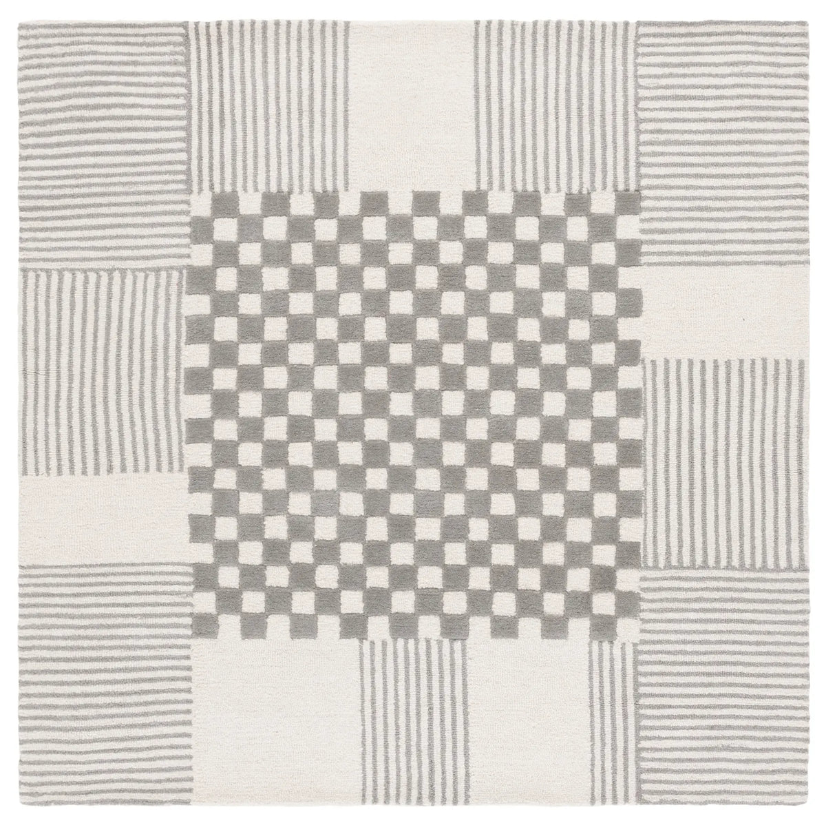 Safavieh Genre 6'-0" x 6'-0" Rug in Grey / Ivory