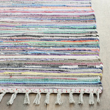 Safavieh Rag Rug 2'-3" x 10'-0" Rug in Grey / Multi