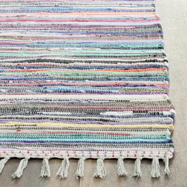 Safavieh Rag Rug 2'-3" x 10'-0" Rug in Grey / Multi
