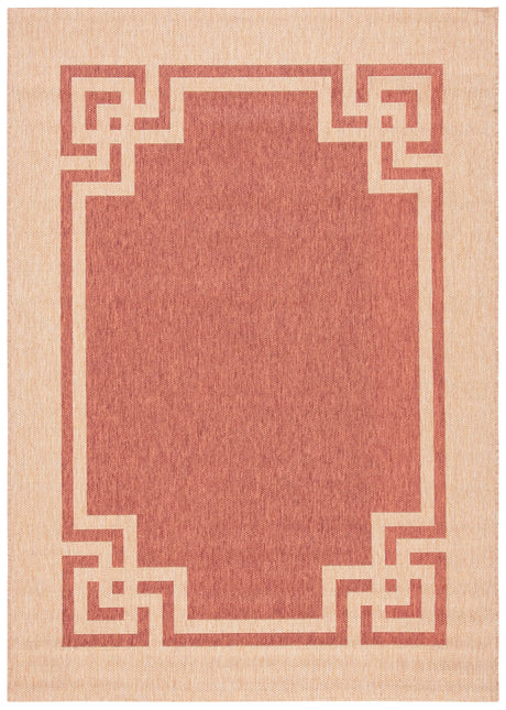 Safavieh Martha Stewart 5'-3" x 7'-7" Rug in Terracotta / Beige
