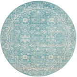 Safavieh Evoke 5'-3" x 5'-3" Rug in Light Blue / Ivory