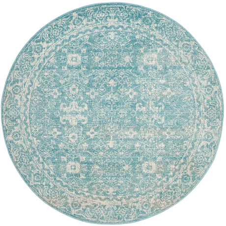 Safavieh Evoke 5'-3" x 5'-3" Rug in Light Blue / Ivory