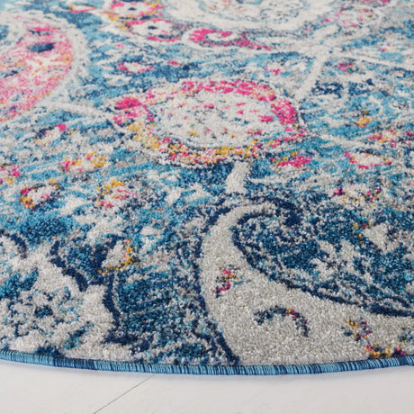 Safavieh Madison 5'-3" x 5'-3" Rug in Blue / Grey