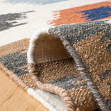 Safavieh Dhurries 5'-0" x 8'-0" Rug in Ivory / Multi