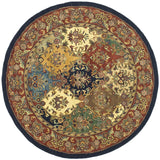 Safavieh Heritage 6'-0" x 6'-0" Rug in Multi / Burgundy