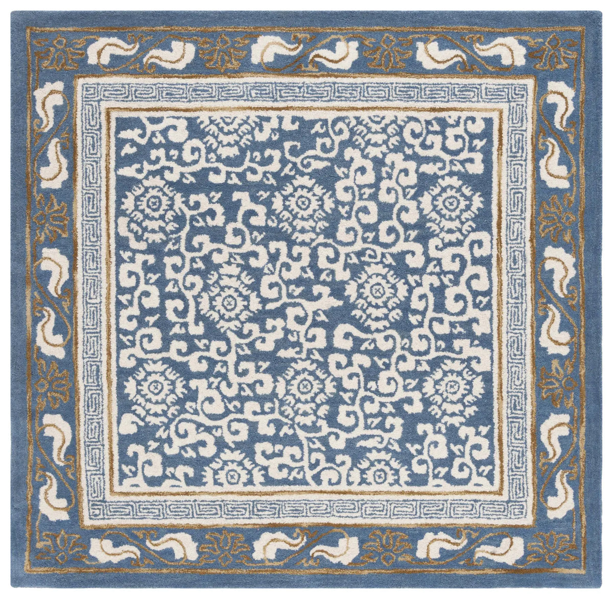 Safavieh Antiquity 6'-0" x 6'-0" Rug in Blue / Ivory
