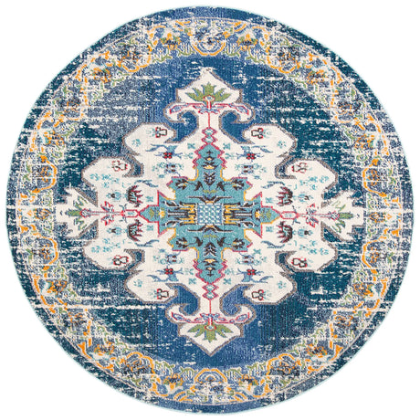 Safavieh Madison 5'-0" x 5'-0" Rug in Navy / Grey
