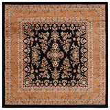 Safavieh Lyndhurst 6'-0" x 6'-0" Rug in Black / Tan