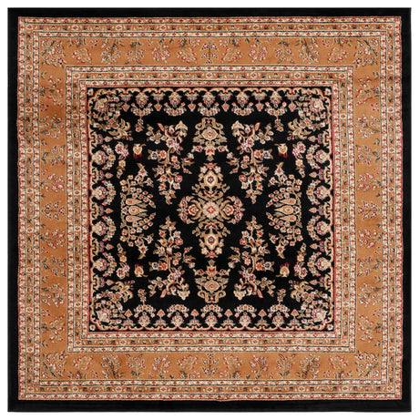 Safavieh Lyndhurst 6'-0" x 6'-0" Rug in Black / Tan