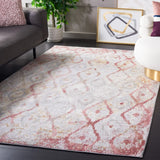Safavieh Meadow 500 4'-0" x 6'-0" Rug in Grey / Pink