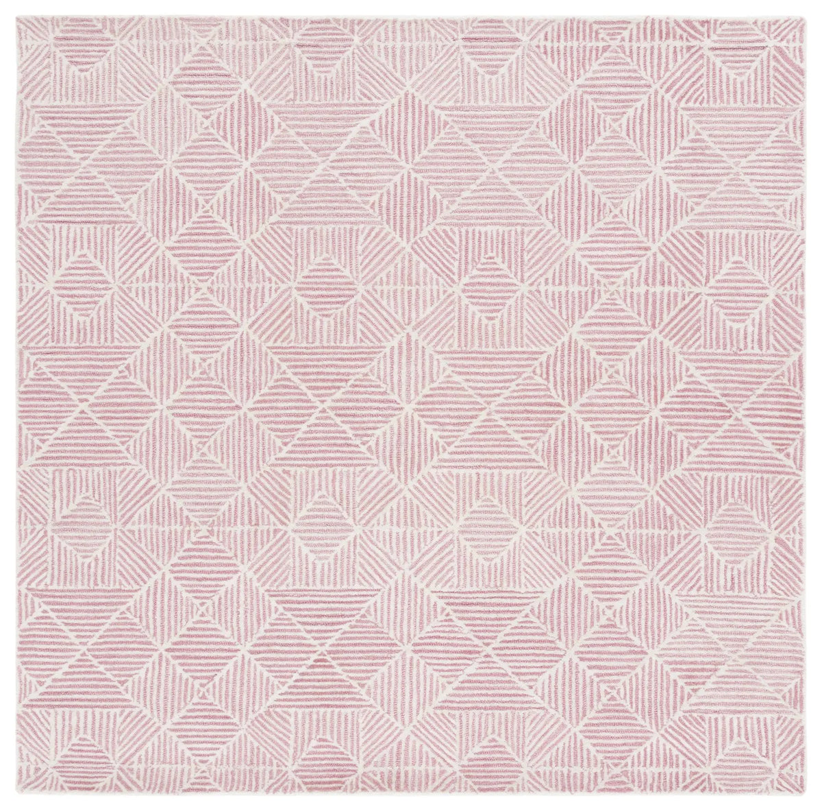 Safavieh Abstract 6'-0" x 6'-0" Rug in Pink / Ivory