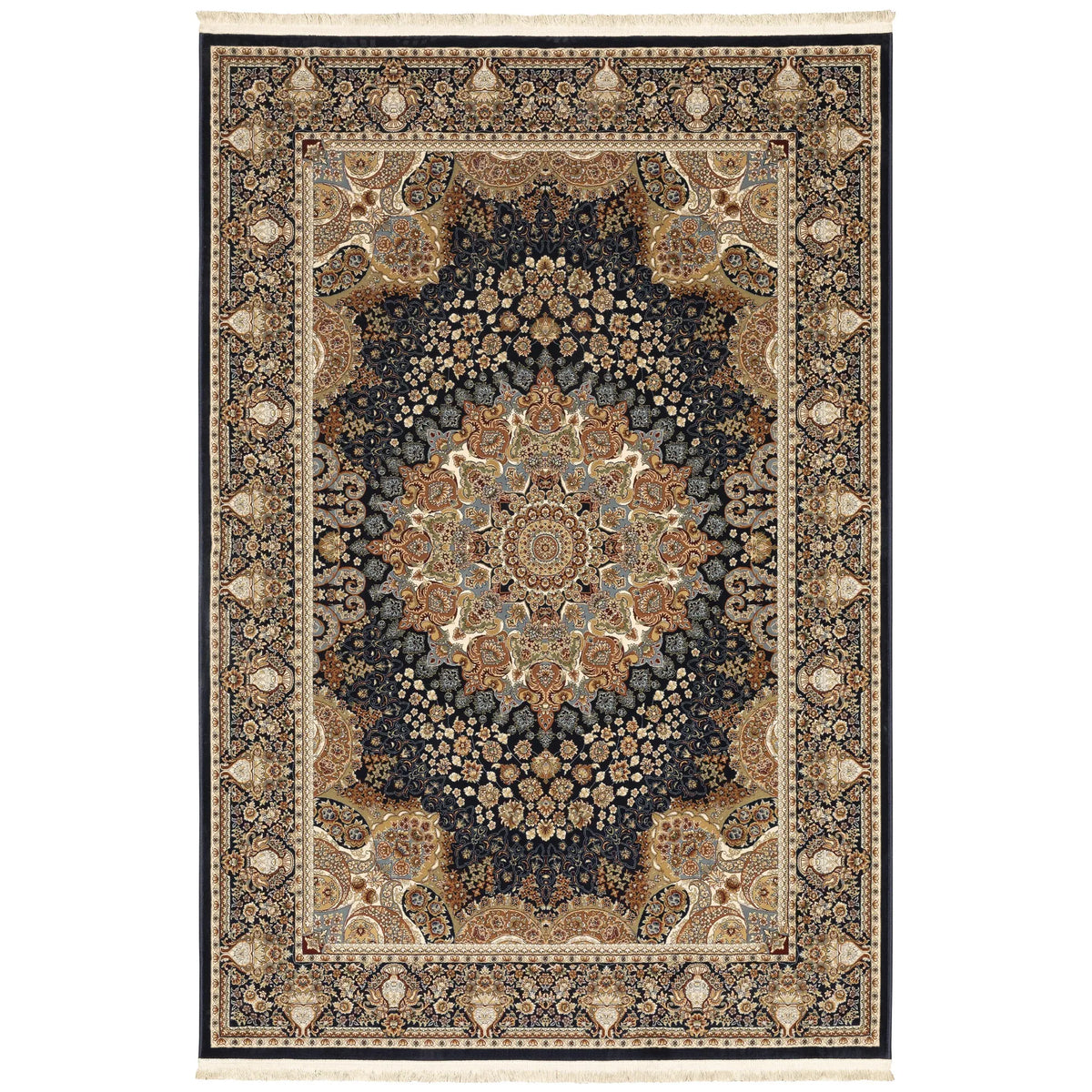 Oriental Weavers Sphinx Masterpiece 1802B Navy/ Multi Rugs - main flat