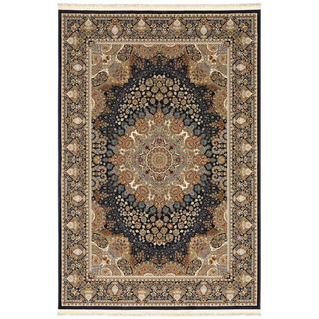 Oriental Weavers Sphinx Masterpiece 1802B Navy/ Multi Rugs - main flat