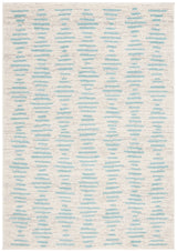 Safavieh Tulum 4'-5" x 6'-5" Rug in Ivory / Turquoise