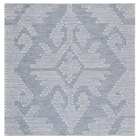 Safavieh Kilim 6'-0" x 6'-0" Rug in Blue / Ivory