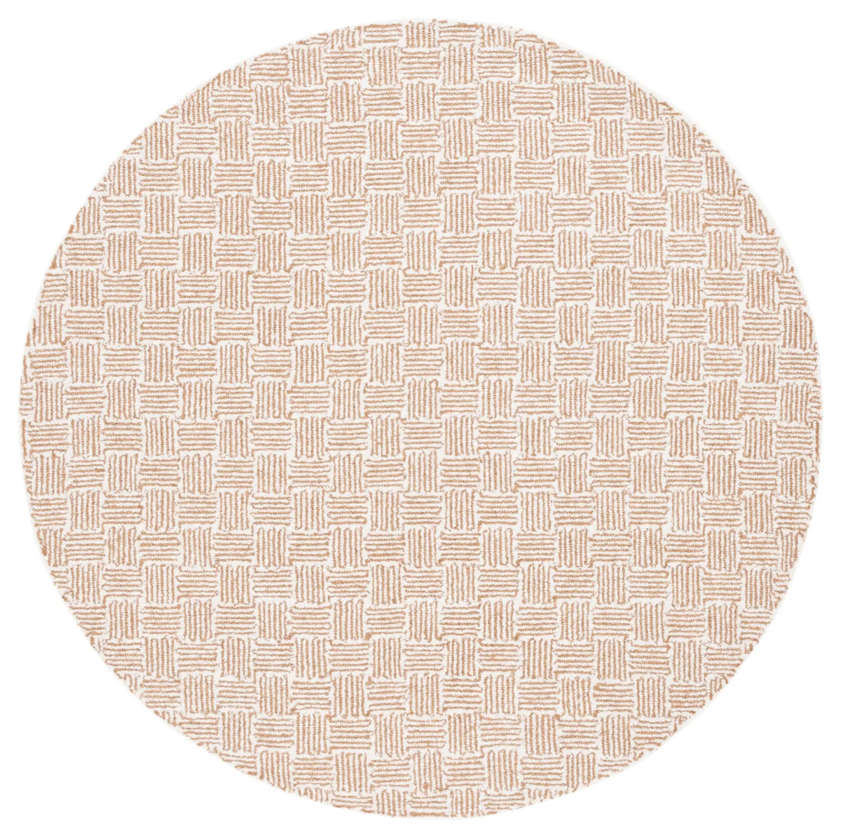Safavieh Micro-Loop 5'-0" x 5'-0" Rug in Light Gold / Ivory