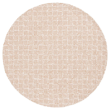 Safavieh Micro-Loop 5'-0" x 5'-0" Rug in Light Gold / Ivory