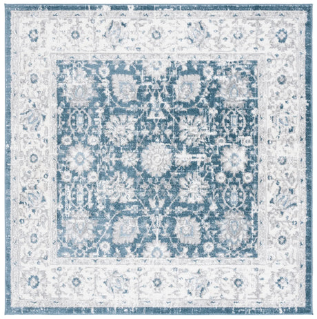 Safavieh Layla 6'-7" x 6'-7" Rug in Blue / Ivory Grey