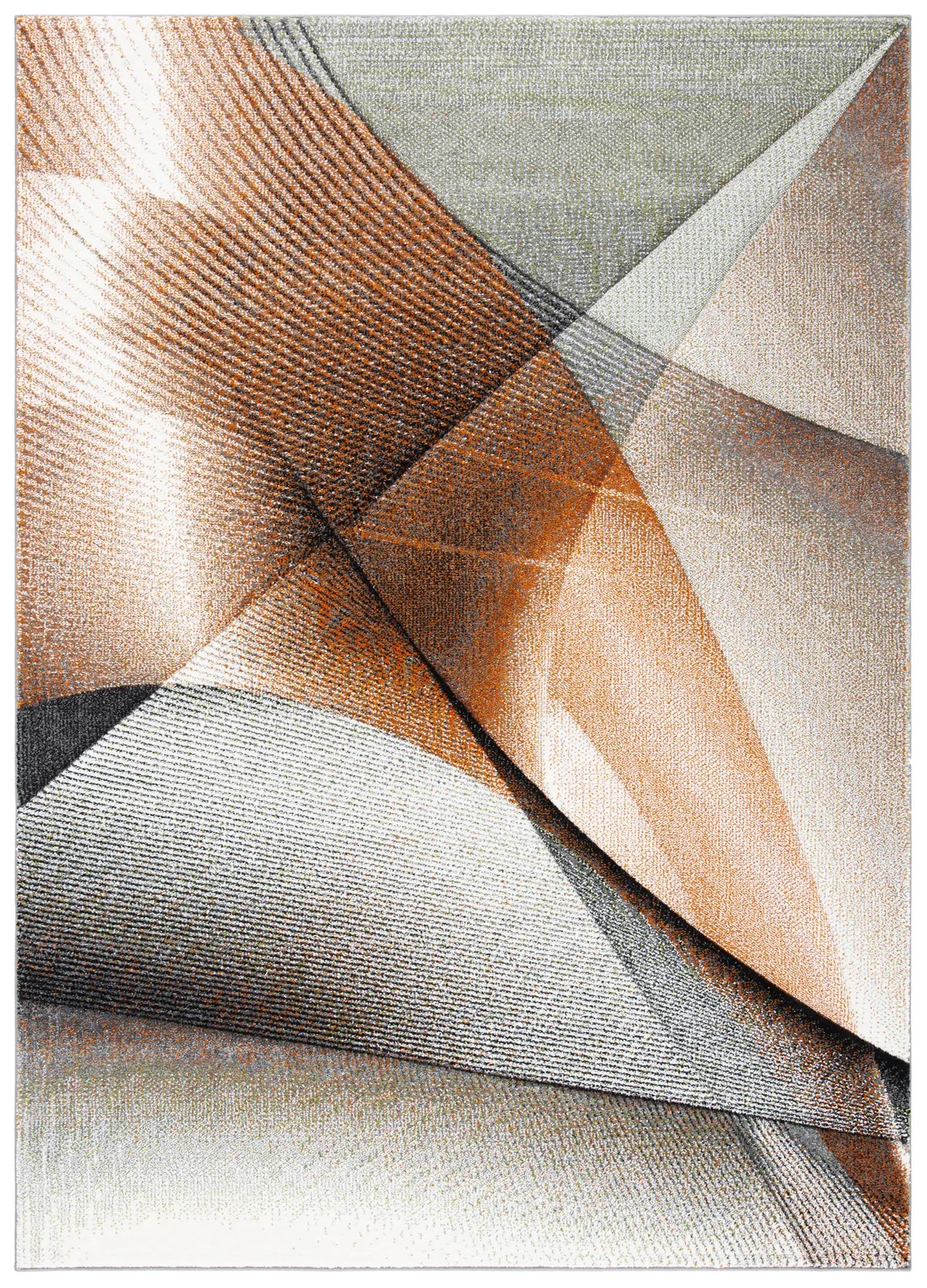 Safavieh Hollywood 4'-0" x 6'-0" Rug in Grey / Orange