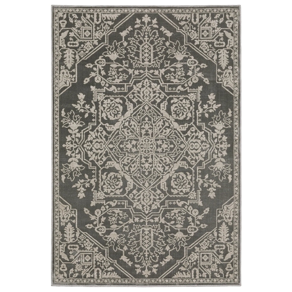 Oriental Weavers Sphinx Intrigue Int12 Beige/ Grey Rug - main flat
