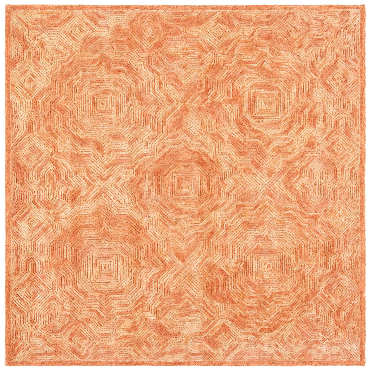Safavieh Ikat 6'-0" x 6'-0" Rug in Rust