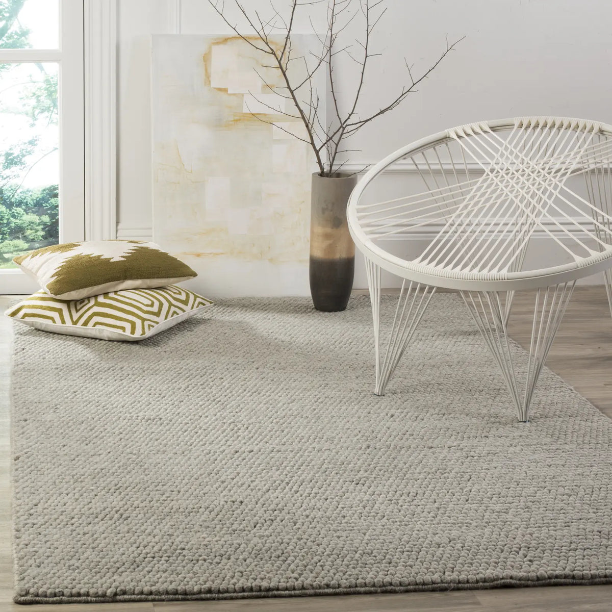 Safavieh Natura 5'-0" x 8'-0" Rug in Silver