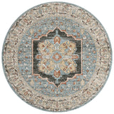 Loloi Odette Odt-06 Sky/Multi Rug - round flat
