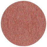 Safavieh Courtyard 5'-3" x 5'-3" Rug in Red / Red