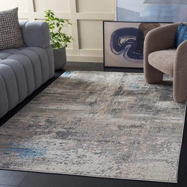 Safavieh Palma 5'-3" x 7'-6" Rug in Grey / Teal