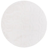 Safavieh Faux Rabbit Fur  800 6'-0" x 6'-0" Rug in Ivory