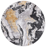 Safavieh Amelia 6'-7" x 6'-7" Rug in Charcoal / Gold