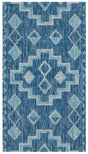 Safavieh Courtyard 2'-0" x 3'-7" Rug in Navy / Aqua