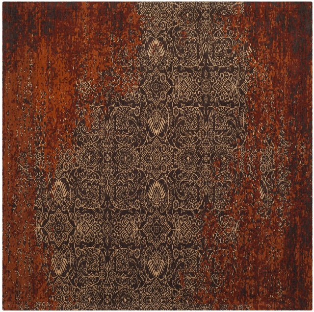 Safavieh Classic Vintage 6'-0" x 6'-0" Rug in Rust / Brown