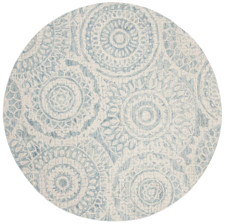 Safavieh Abstract 6'-0" x 6'-0" Rug in Ivory / Blue