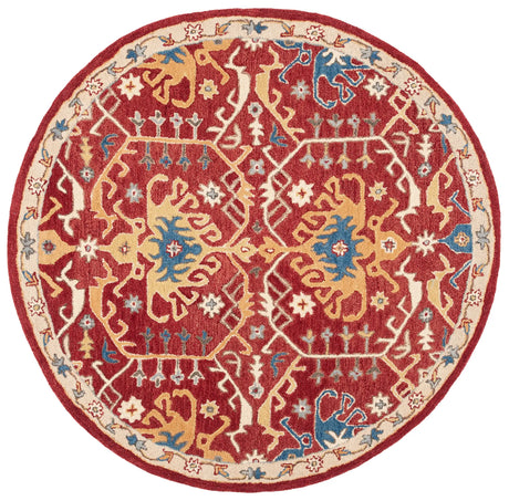 Safavieh Antiquity 6'-0" x 6'-0" Rug in Red / Yellow