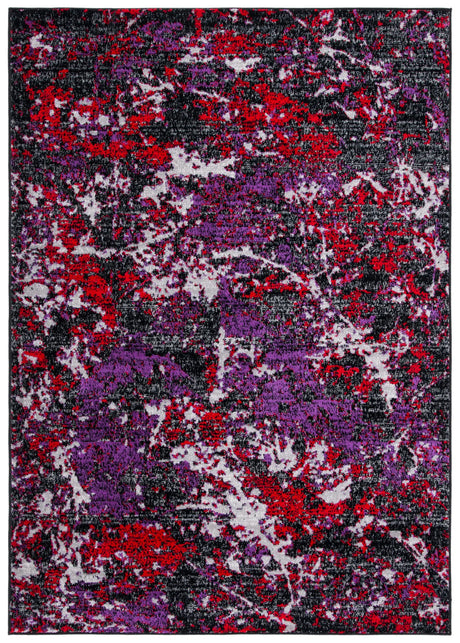 Safavieh Skyler 4'-0" x 6'-0" Rug in Black / Purple