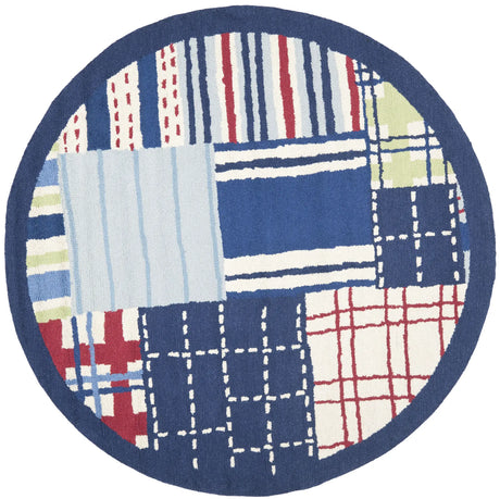 Safavieh Safavieh Kids 6'-0" x 6'-0" Rug in Blue / Multi