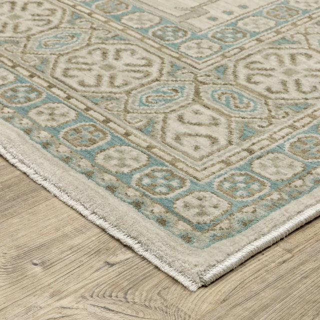 Oriental Weavers Sphinx Maeve MAE05 Blue Rugs - corner detail