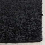 Safavieh Sga-Athens Shag 4'-0" x 6'-0" Rug in Black