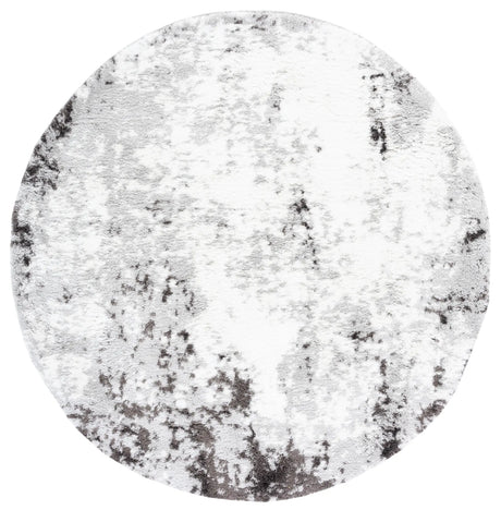 Safavieh Berber Shag 7'-0" x 7'-0" Rug in Grey / Dark Grey