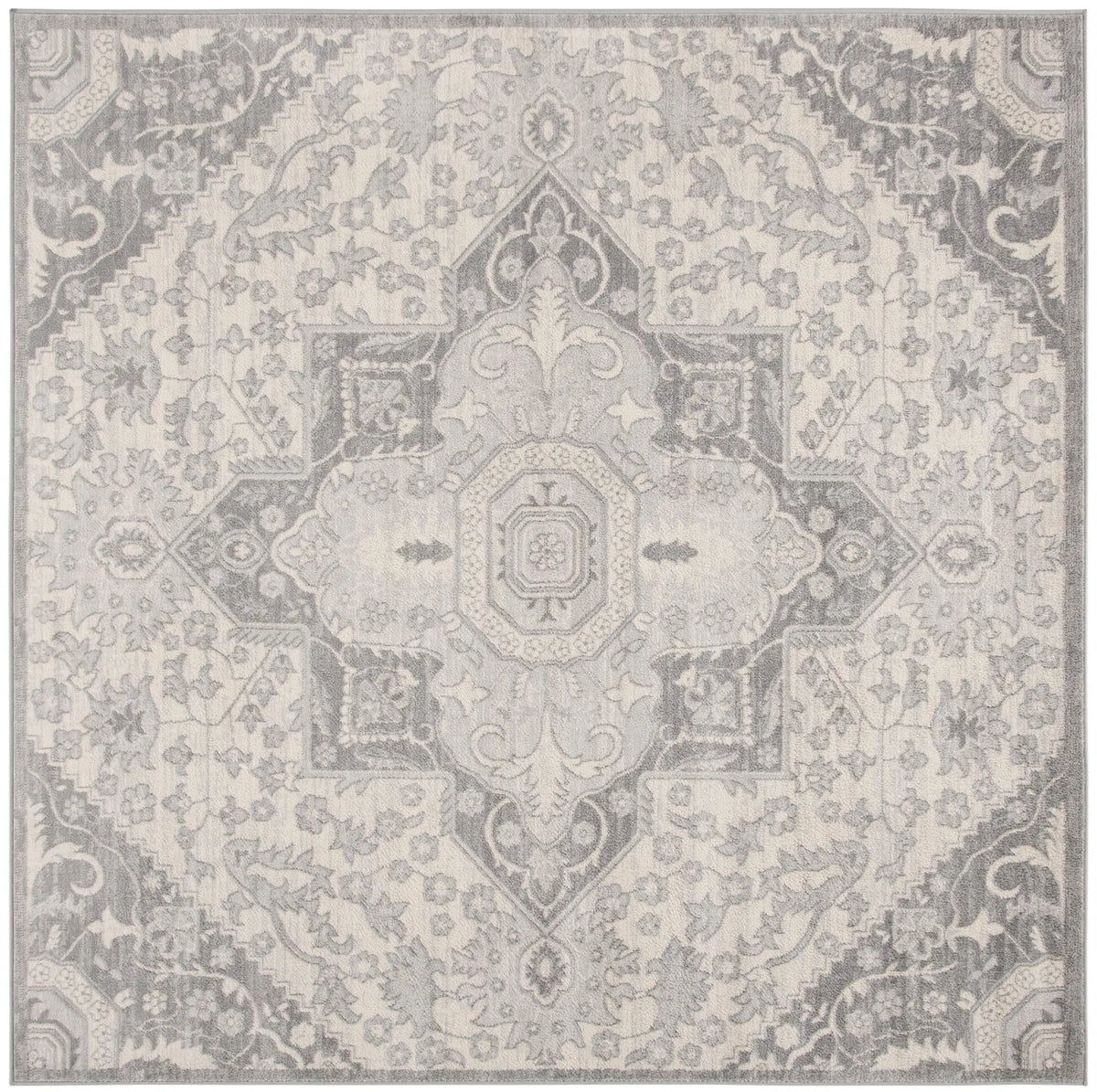 Safavieh Brentwood 6'-7" x 6'-7" Rug in Grey / Cream