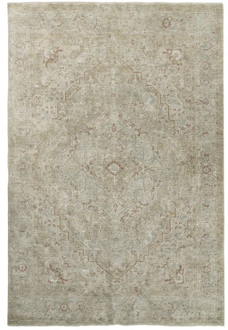 Dynamic Rugs Pacific 15941 Power Loomed Transitional Beige/Cream/Coral Rug - Rectangular