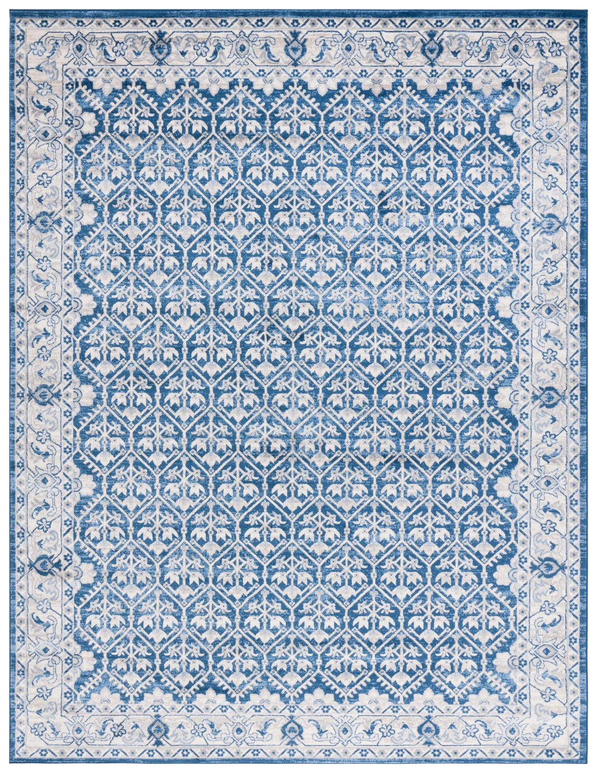 Safavieh Brentwood 10'-0" x 13'-0" Rug in Navy / Light Grey