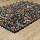 Oriental Weavers Sphinx Aberdeen 006B1 Blue/ Multi Rugs - angle detail