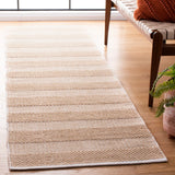 Safavieh Striped Kilim 2'-3" x 8'-0" Rug in Ivory / Gold