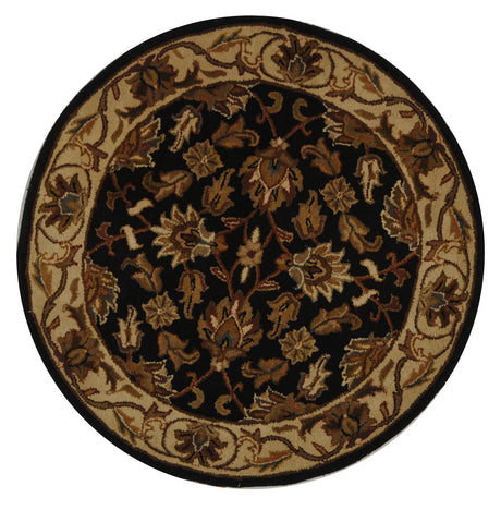 Safavieh Heritage 4'-0" x 4'-0" Rug in Dark Green / Gold