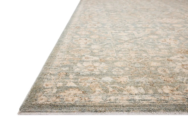 Chris Loves Julia x Loloi Palma PLM-05 Blue / Natural Rug - rug corner