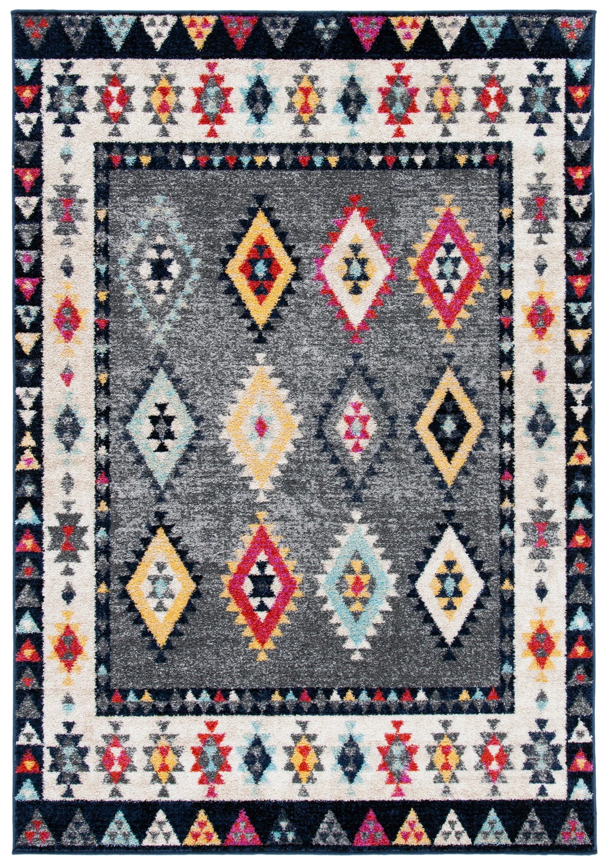 Safavieh Adirondack 4'-0" x 6'-0" Rug in Grey / Ivory