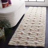 Safavieh Casablanca 2'-3" x 9'-0" Rug in Pink / Ivory