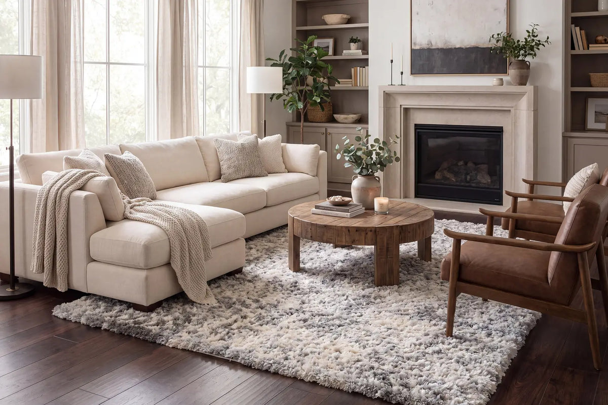 Dynamic Rugs Reverie 3545 Cream / Grey Rugs - Room